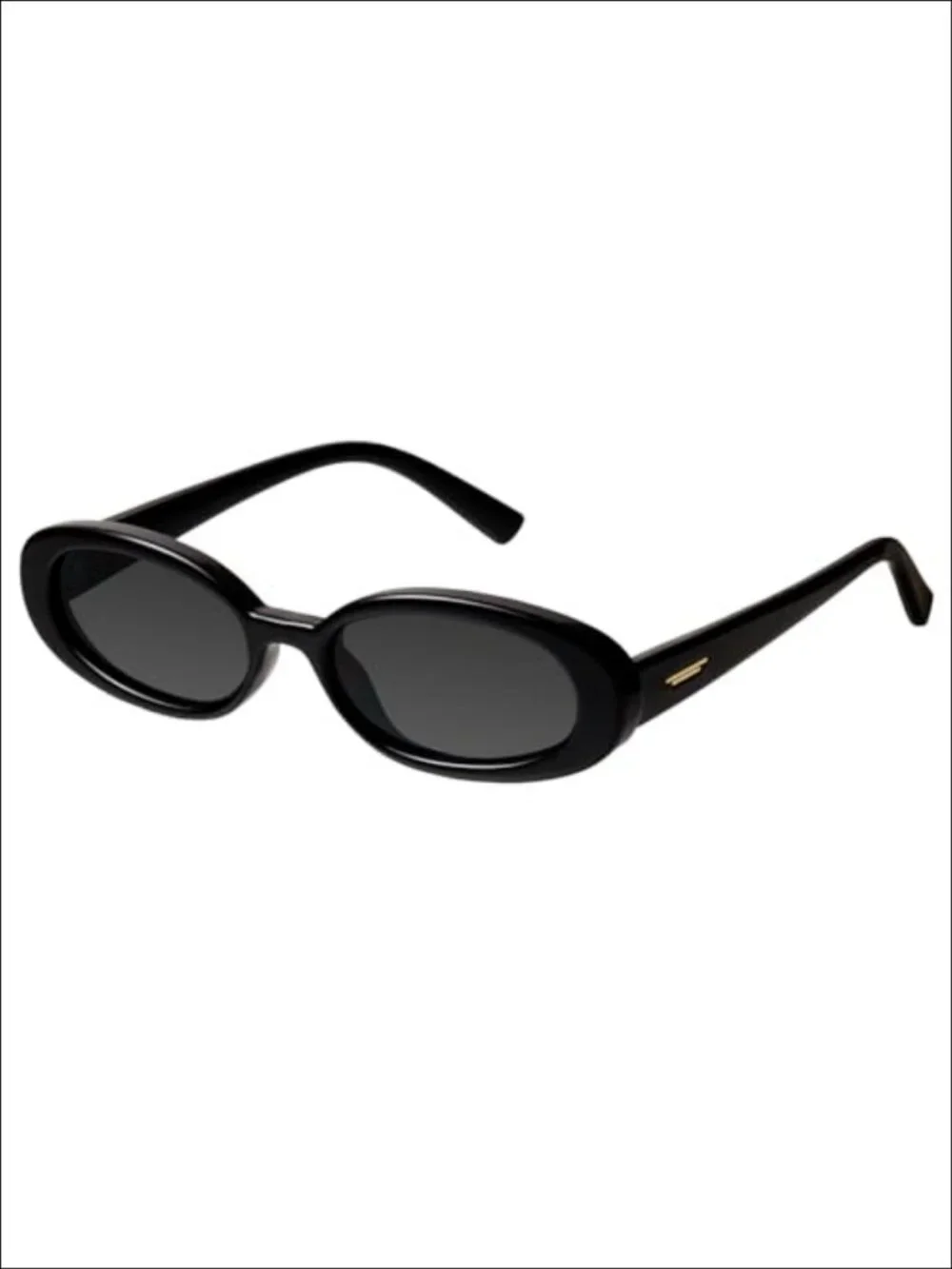 Oval Sunglasses Retro Thick Frame Full-Frame UV Protection